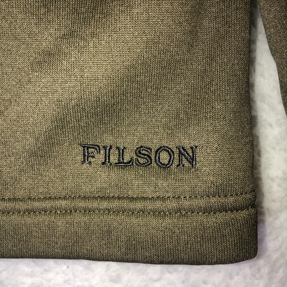 Filson men’s Trapper Creek Fleece Pullover XL Lichen Polartec Performance - Picture 5 of 13